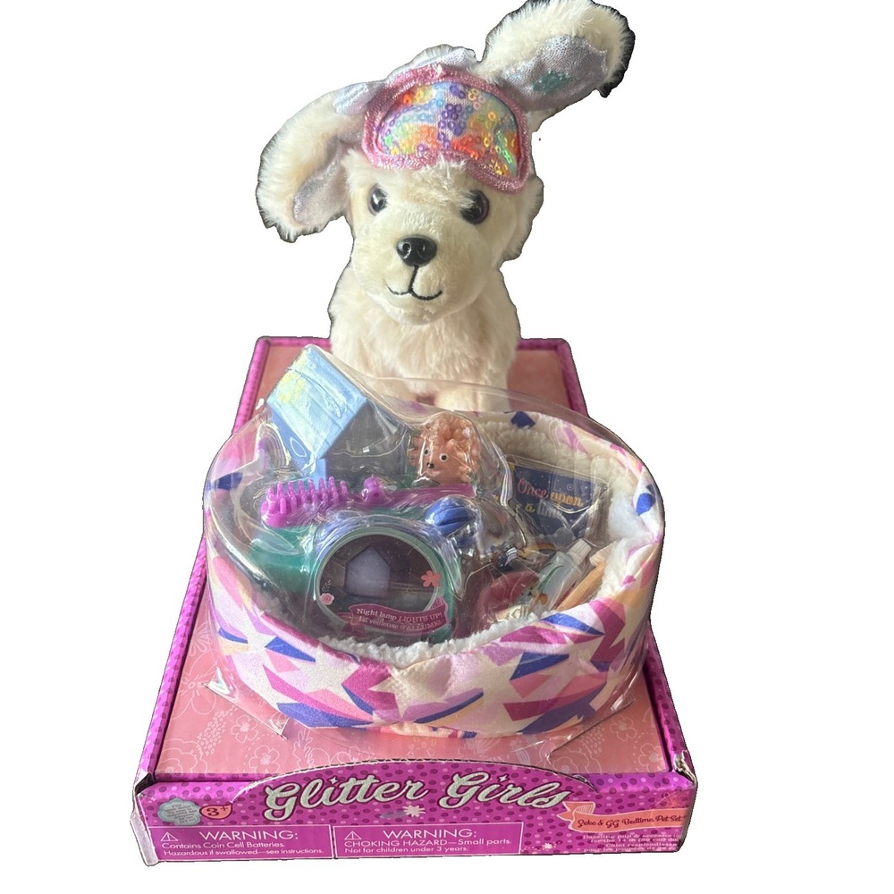 Glitter Girls Pet Zeke And GG Bedtime Pet Set Accessories Let's Dazzle Together